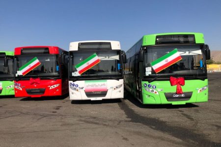 ۵۶۳ دستگاه اتوبوس داخلی از سال گذشته برای تهران تحویل
گرفته‌ایم