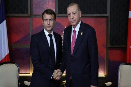 «اردوغان» بدون هیچ حرفی «ماکرون» را تحقیر کرد+ فیلم