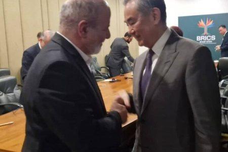 دیدار وزیر خارجه چین با احمدیان