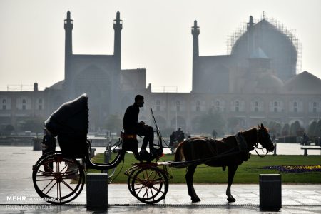 شاخص هوای اصفهان باز هم نارنجی شد