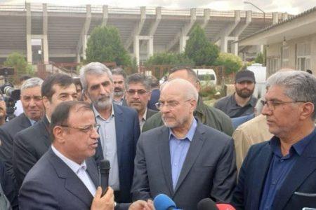 قالیباف از سالن ۶ هزار نفری کریم‌آباد گرگان بازدید
کرد